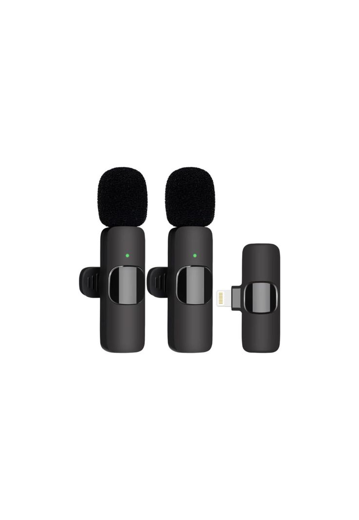 Set 2 Micrófonos Inalámbricos Solapa Lavalier Android Tipo C-0