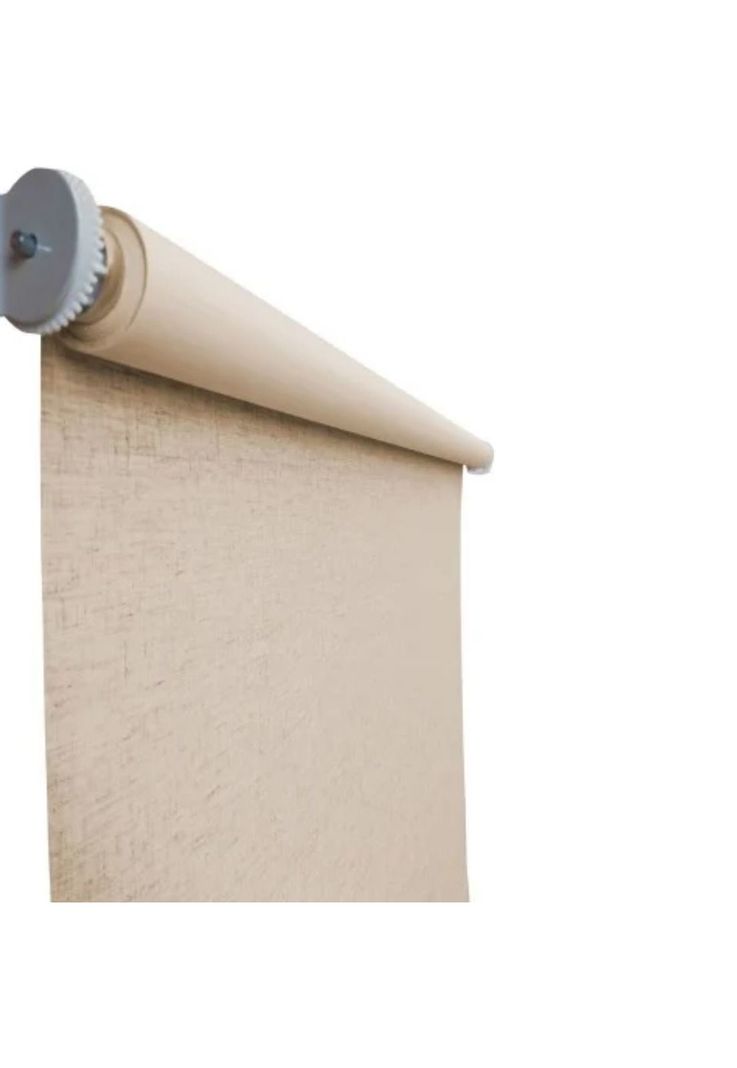 Cortinas Blackout Lino Beige 120x120 CM-2