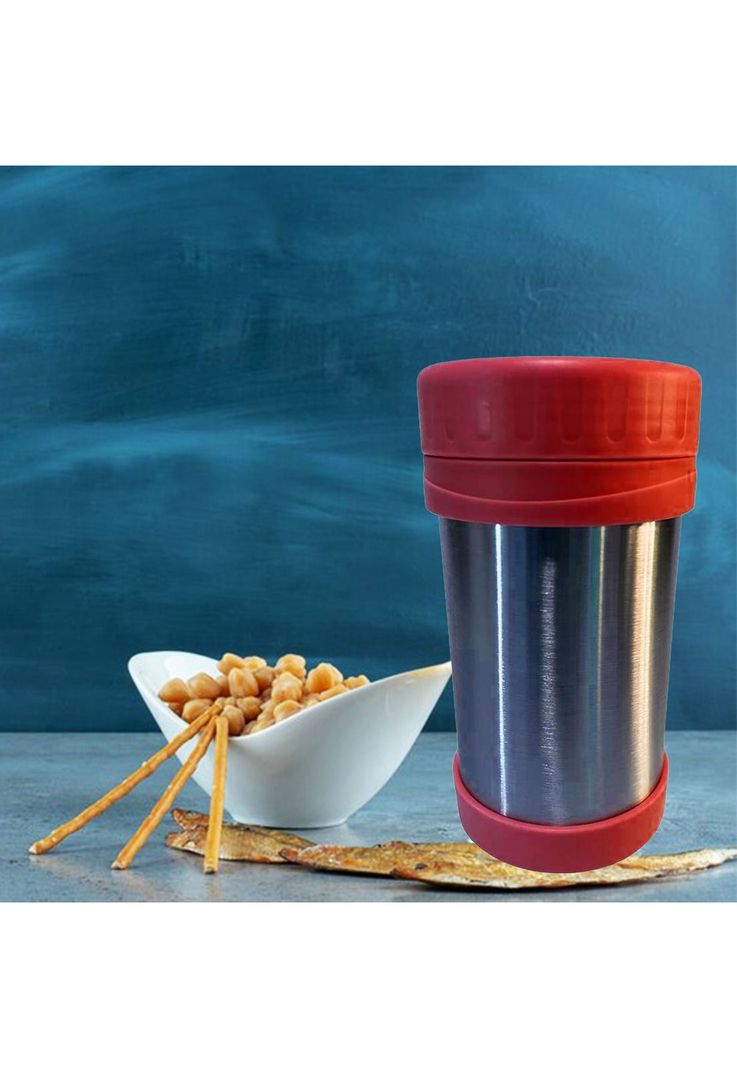 Termo Comida Acero Inoxidable 500 ML Rojo-4