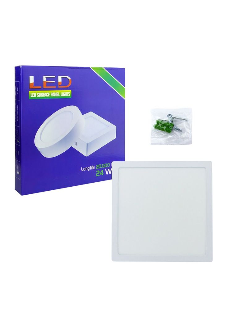 Foco LED Panel 24 Watt Cuadrado Sobrepuesto Luz Blanca-3