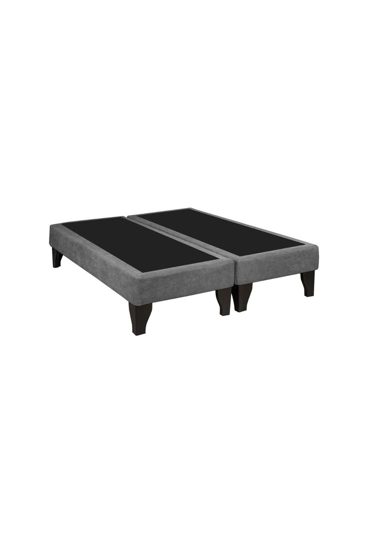 Base Dividida Cama Europea King 200x180 CM Gris Lino-2