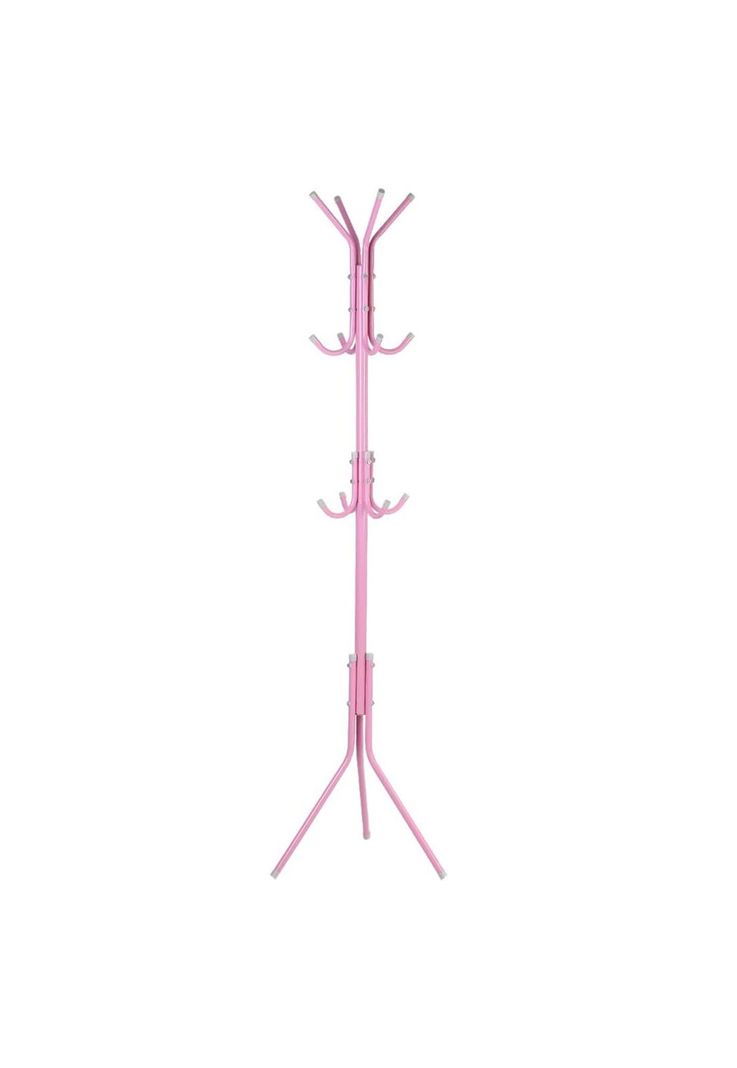 Colgador Perchero Metálico Trípode Rosado 165 CM x 42 CM-0
