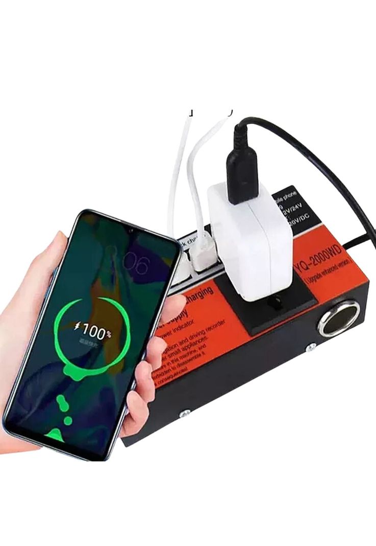 Inversor Vaje Auto Convertidor Corriente Multipropósito 12 V 220V 1.5K-2