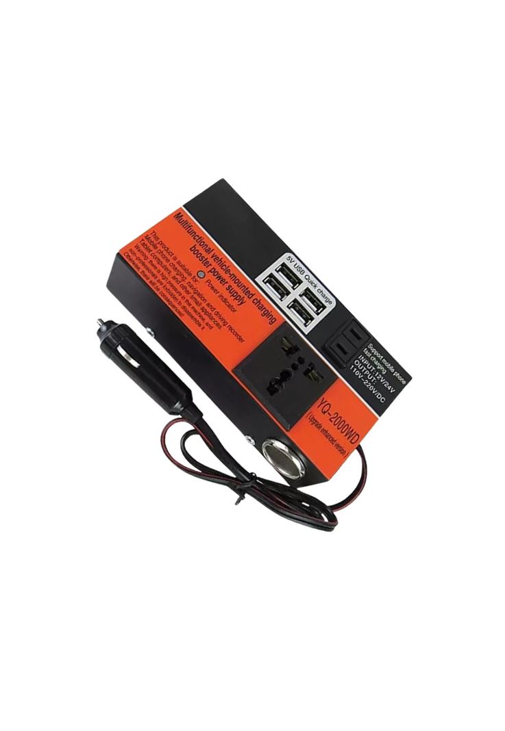 Inversor Vaje Auto Convertidor Corriente Multipropósito 12 V 220V 1.5K-4