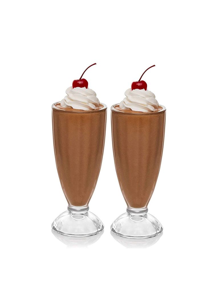 Set 6 Copas Postres Milkshake Vidrio 369 ML-2