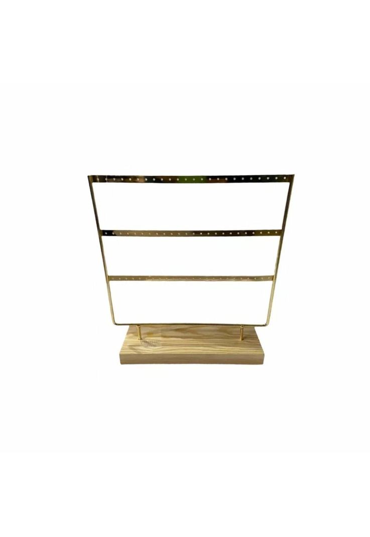 Joyero Exhibidor 36 Pares Aros Madera Metal-2