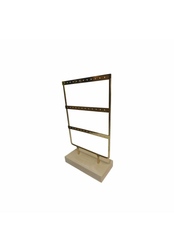 Joyero Exhibidor 36 Pares Aros Madera Metal-3