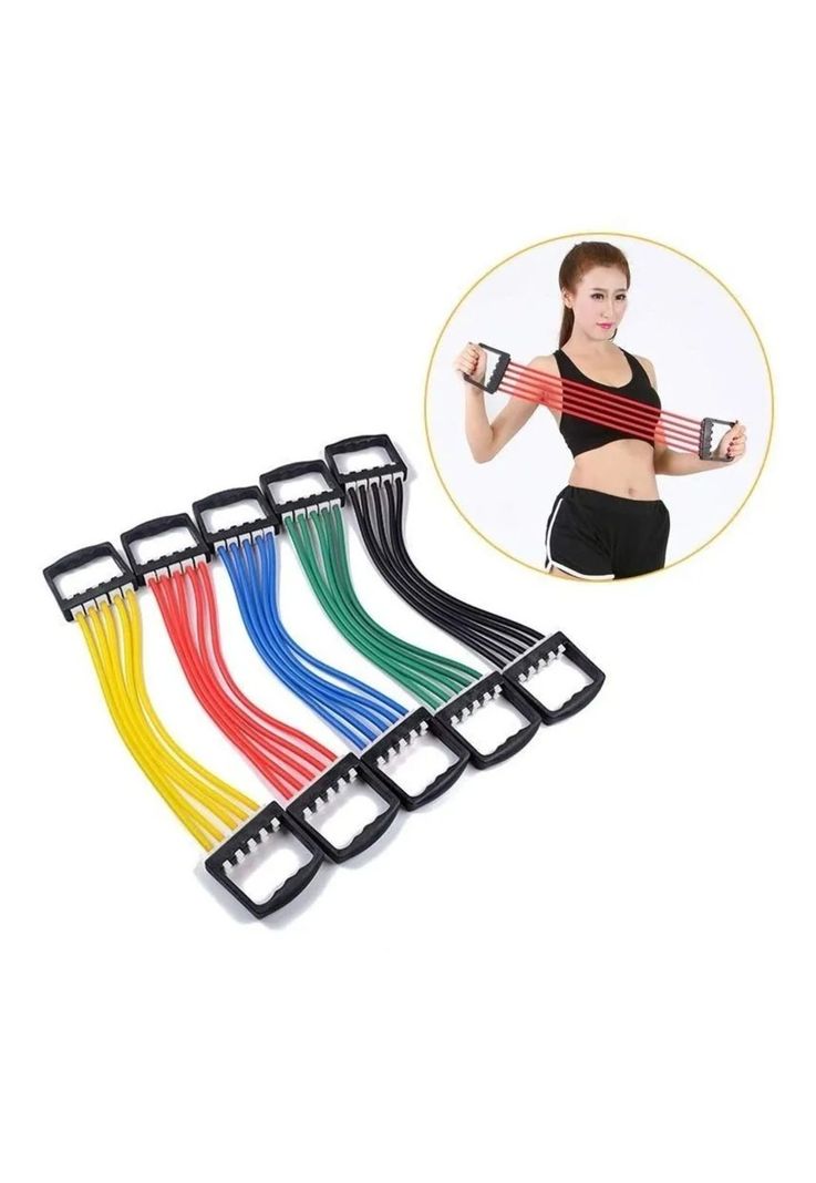 Bandas Elásticas Ajustables Resistencia Extensor Pecho-4
