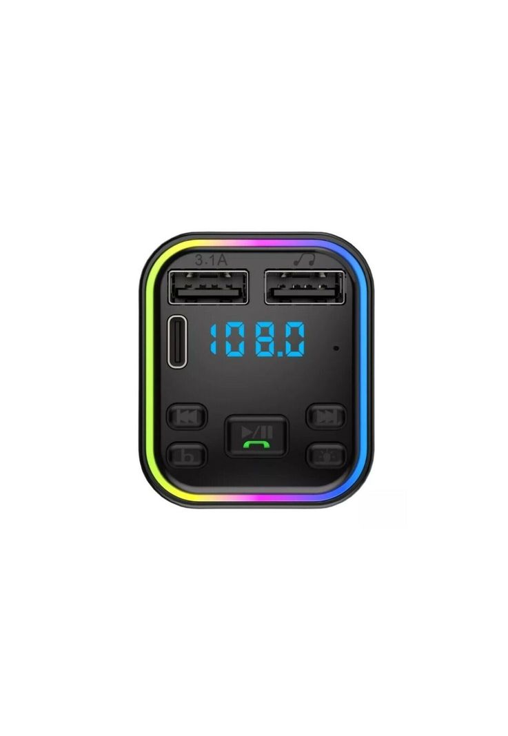 Reproductor MP3 Transmisor FM PD Tipo-C USB LED Automóvil-1