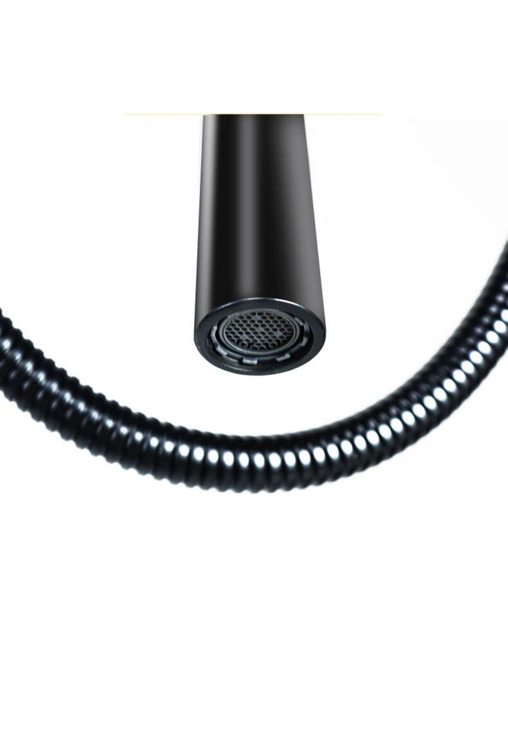 Ducha Columna Llave Monomando Moderna Cuadrada Acero Negro-4
