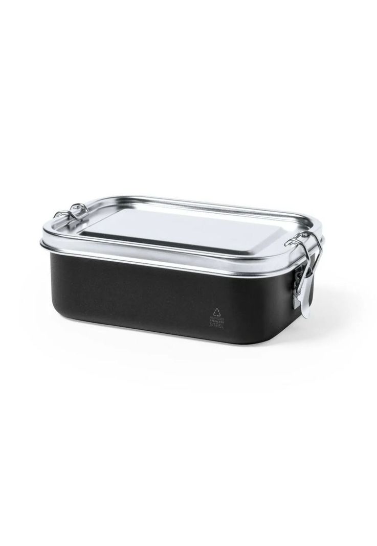 Contenedor Tupper Hermético Acero Inox. Negro Shonka 750 ML-0
