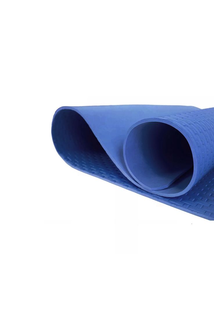 Mat Alfombrilla Yoga Pilates Ejercicio 8 MM  Azul-2