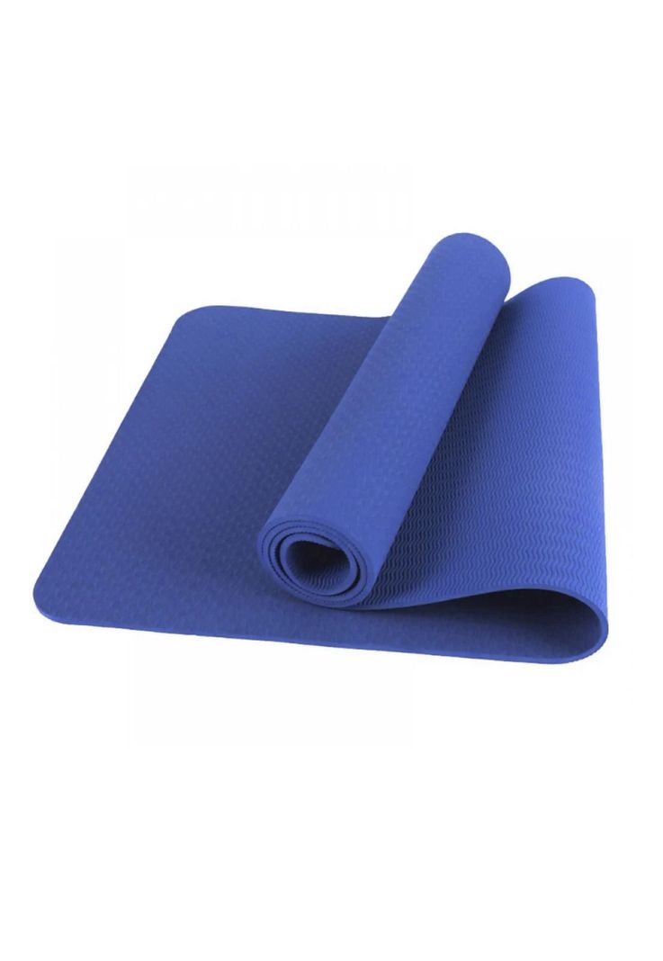 Mat Alfombrilla Yoga Pilates Ejercicio 8 MM  Azul-3