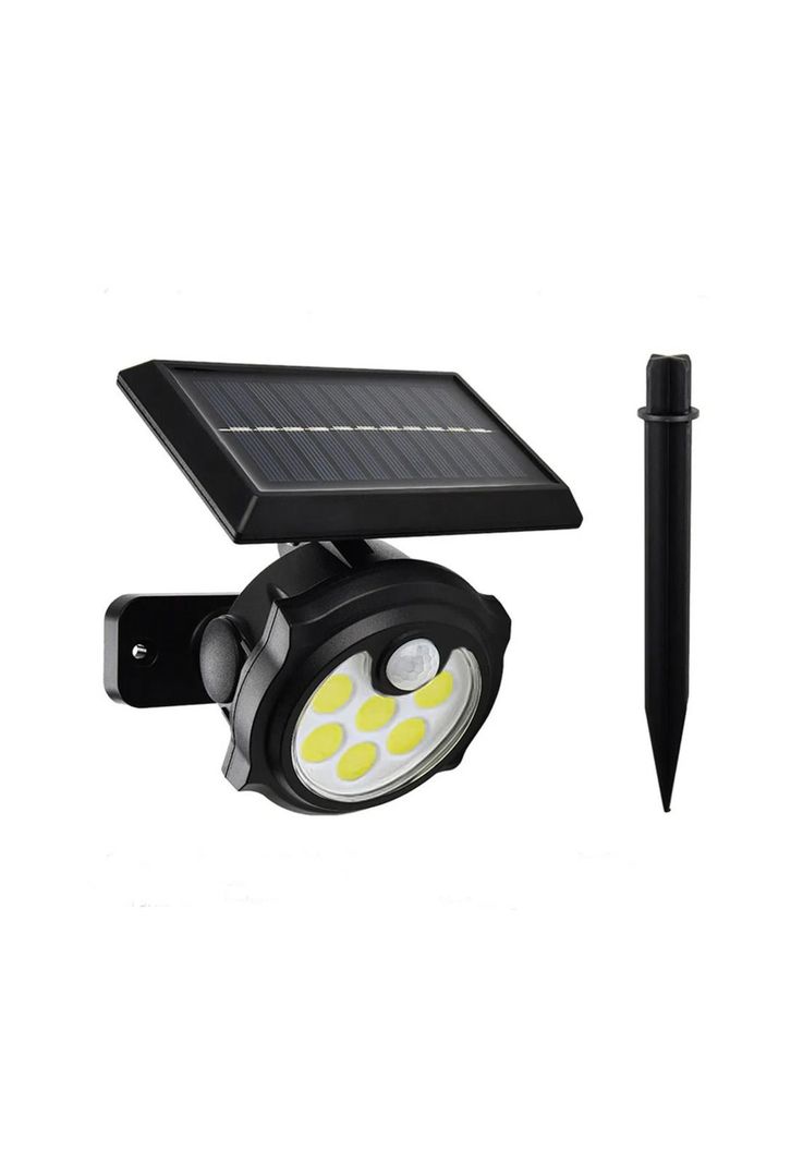 Foco Lámpara Estaca Panel Solar Sensor Movimiento 42COB-0