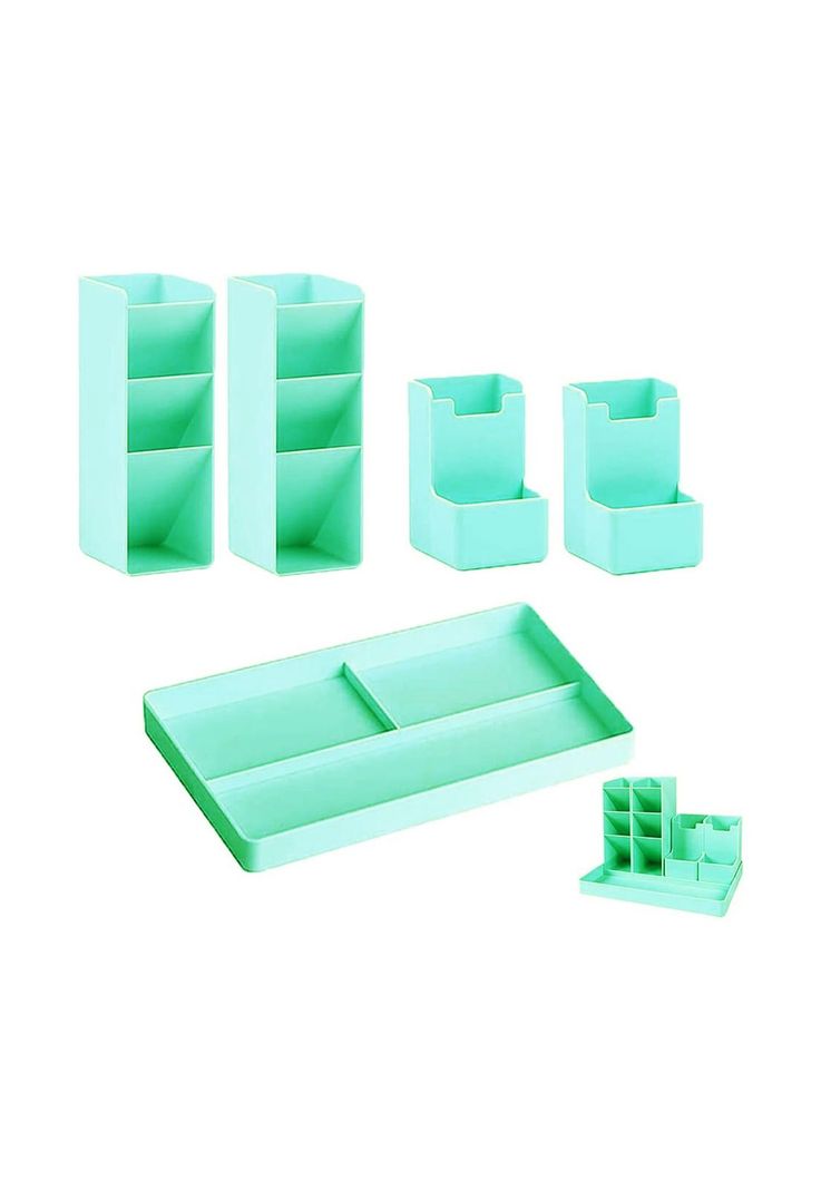 Organizador Escritorio Portalápices Plumones Menta-2