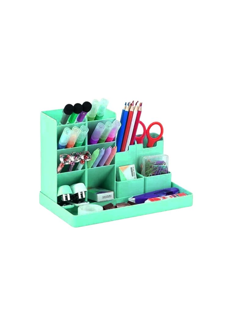 Organizador Escritorio Portalápices Plumones Menta-3