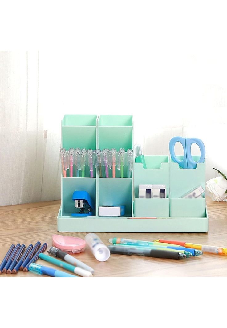 Organizador Escritorio Portalápices Plumones Menta-4