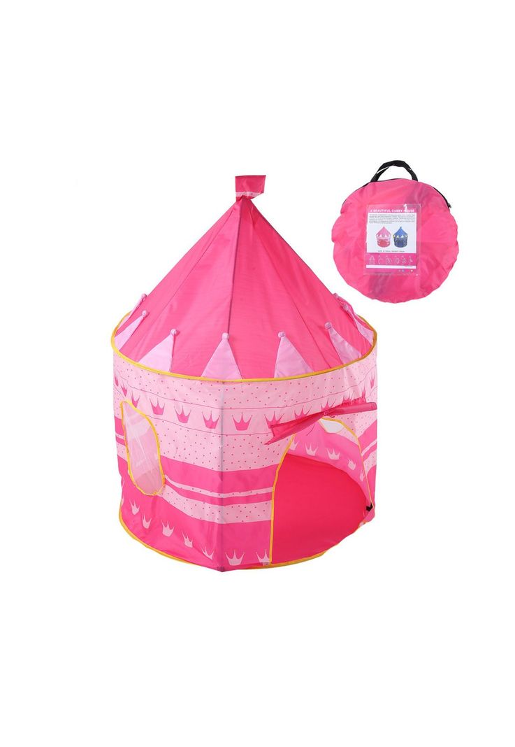 Carpa Castillo Infantil Hogar 150x135 CM Rosada-1