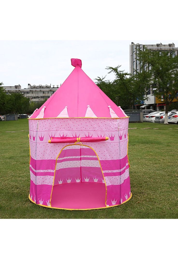 Carpa Castillo Infantil Hogar 150x135 CM Rosada-5
