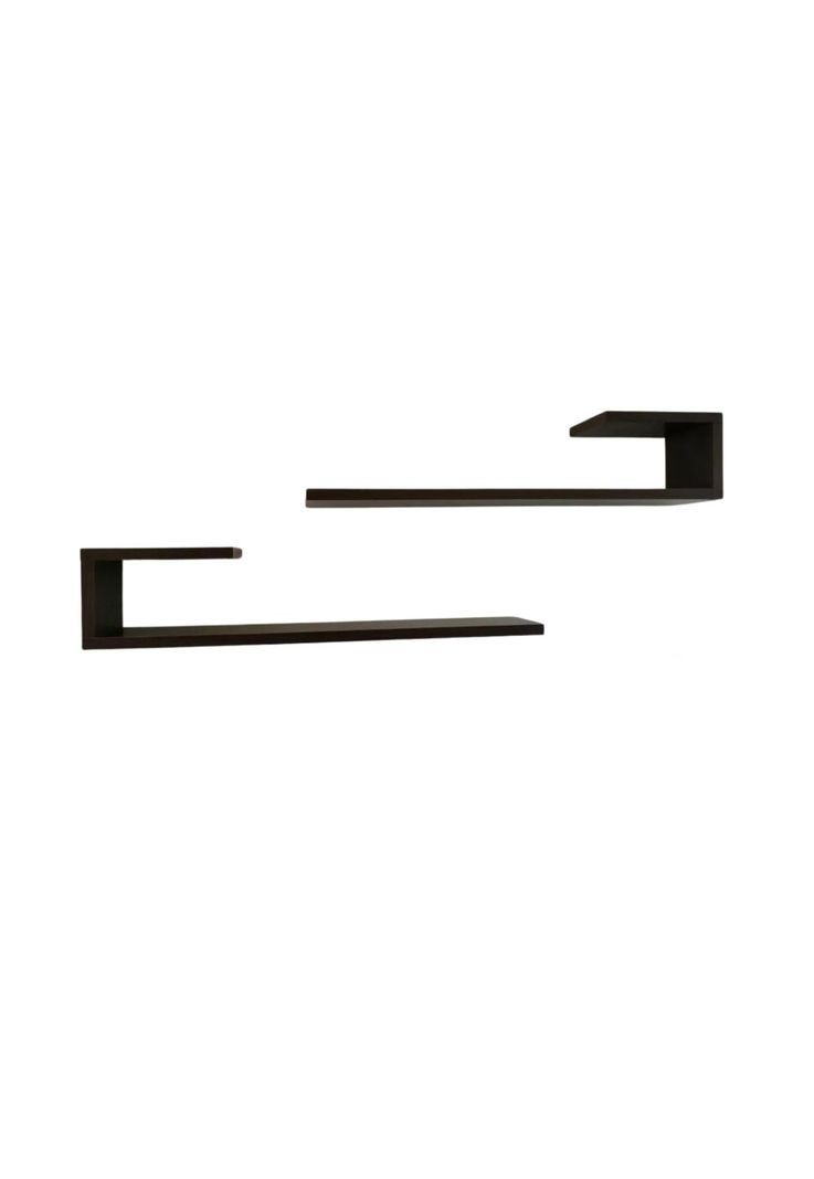 Juego Repisas Flotantes Madera Geo Café 95x45x15 CM-1