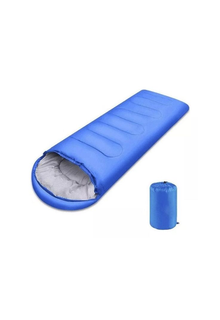 Saco Dormir Camping Individual Camping Adultos Azul-0