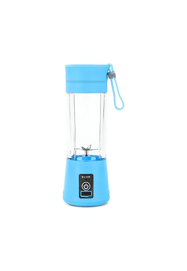 Batidora Licuadora Juguera Portátil USB Recargable 400 ML Celeste-1