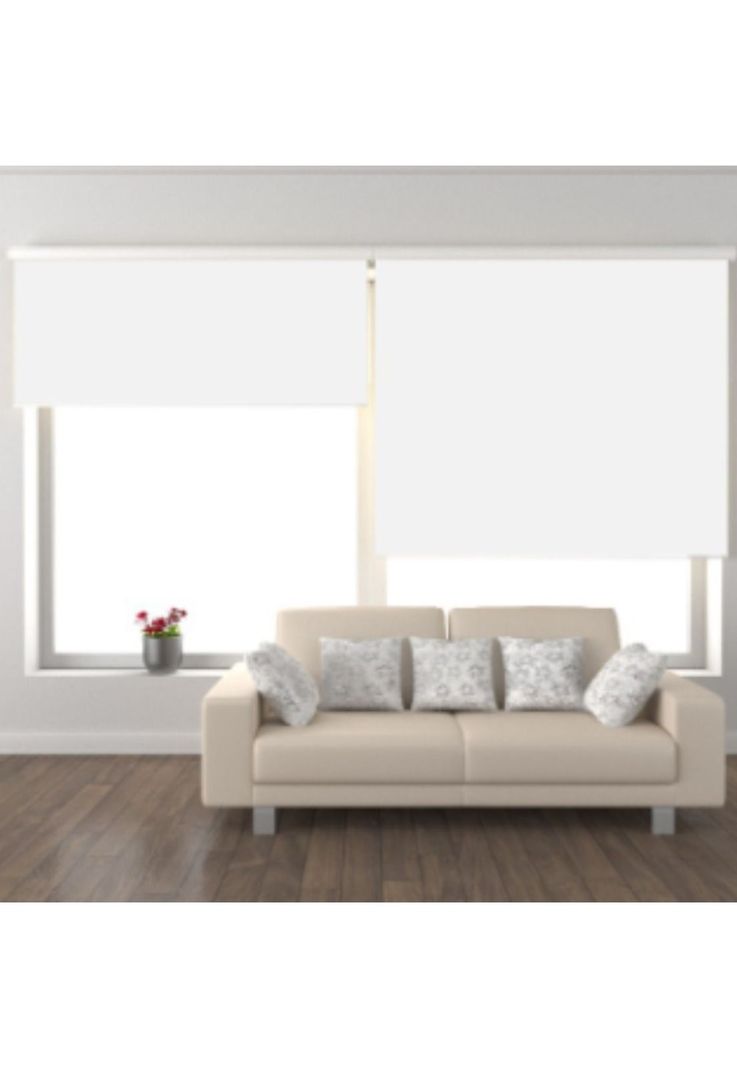 Cortina Roller Black Out Blanco 200x240 CM-3