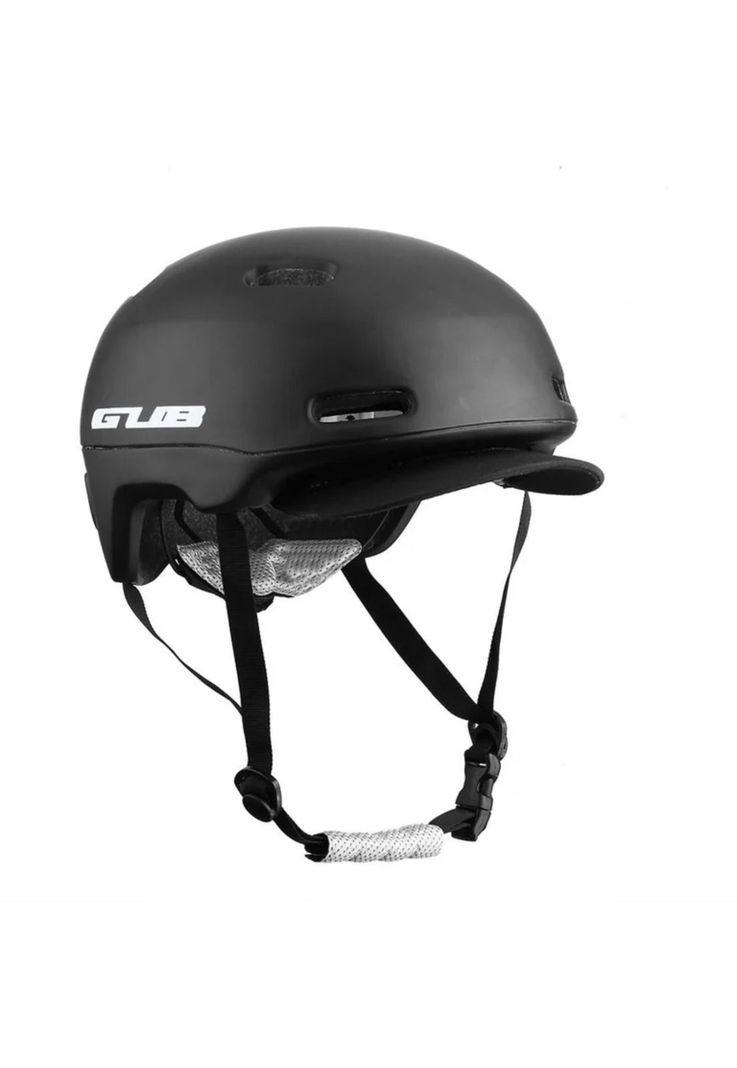 Casco Bicicleta City Visera Profesional M Negro-3
