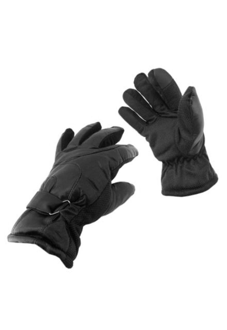 Guante Cuero Moto Gripe Deluxe Negro-3