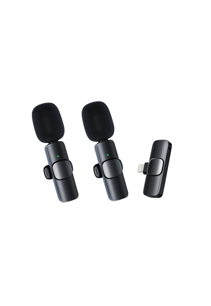 Set 2 Micrófonos Inalámbricos Solapa Lavalier iPhone IOS-1