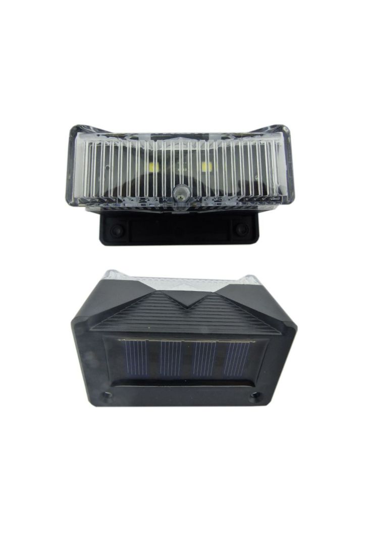 Set 4 Aplique Solar LED Mini Luz Blanca-3