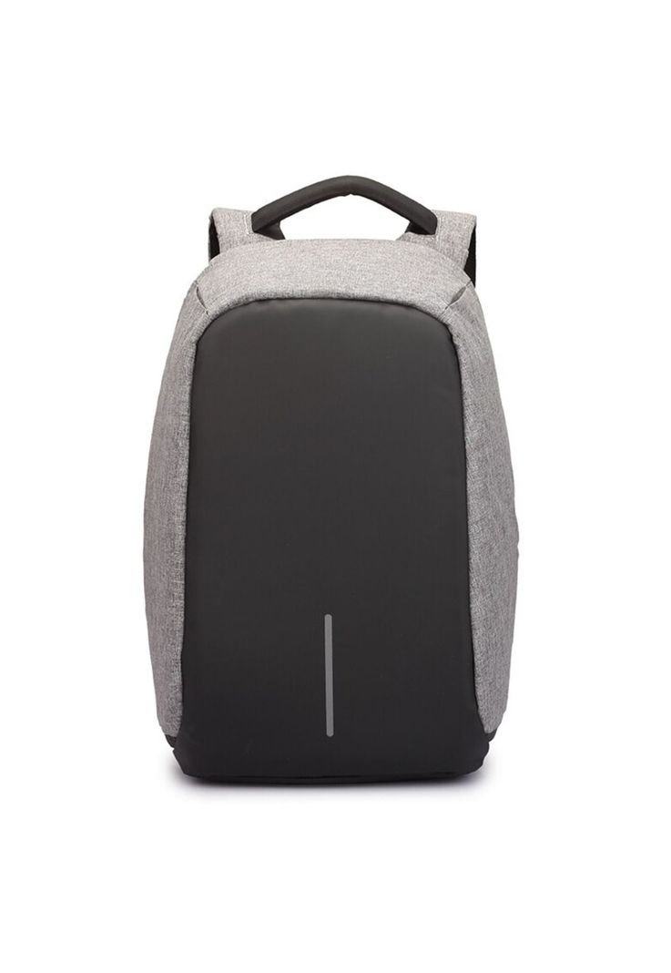 Mochila Bolso Notebook Antirrobo Ajustable Acolchado 25 L Gris-0