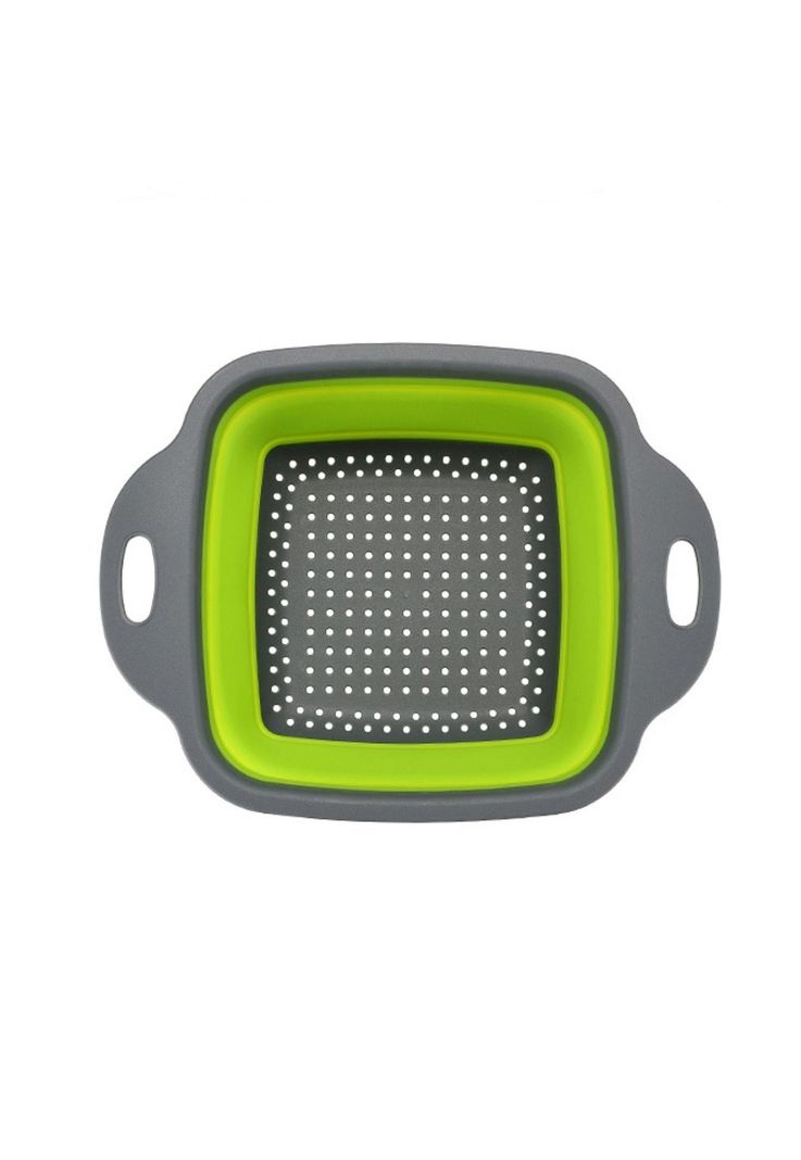 Pack 2 Coladores Escurridor Rectangular Cocina Verde-1