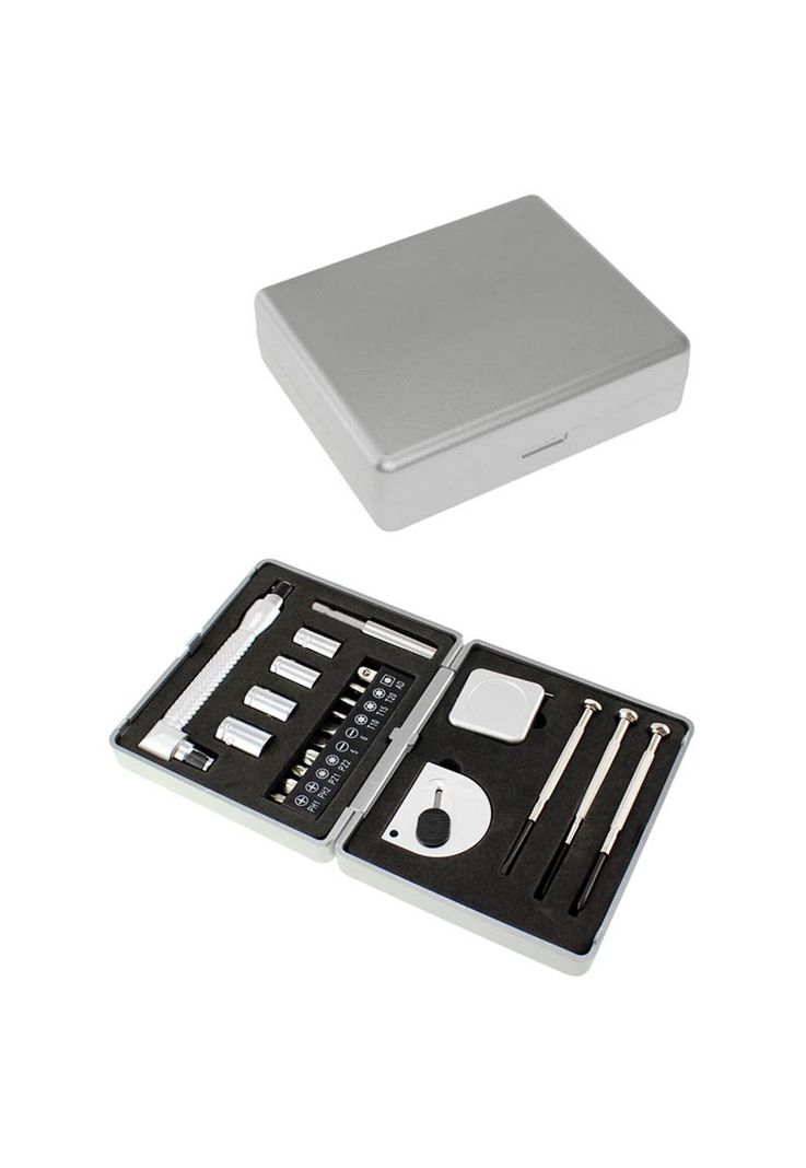 Set Maletín Plateado 21 Herramientas-4