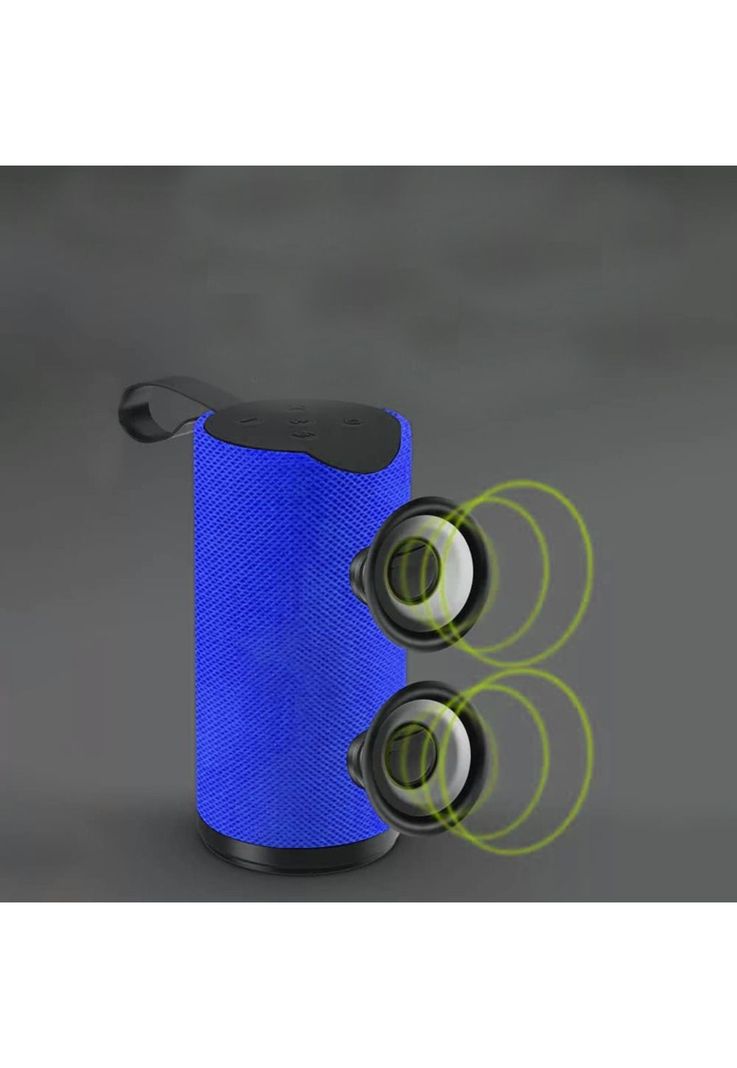 Parlante Bluetooth Recargable USB/TF/FM Azul-4