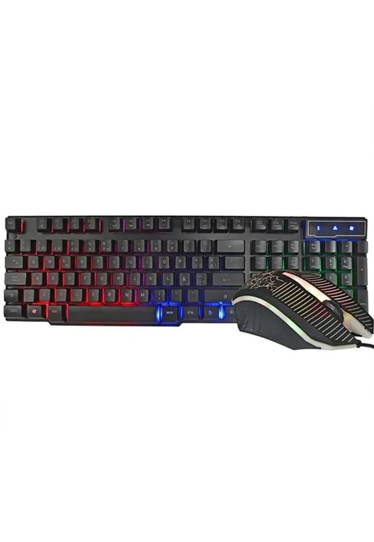 Kit Gamer Teclado + Mouse RGB Colores-0