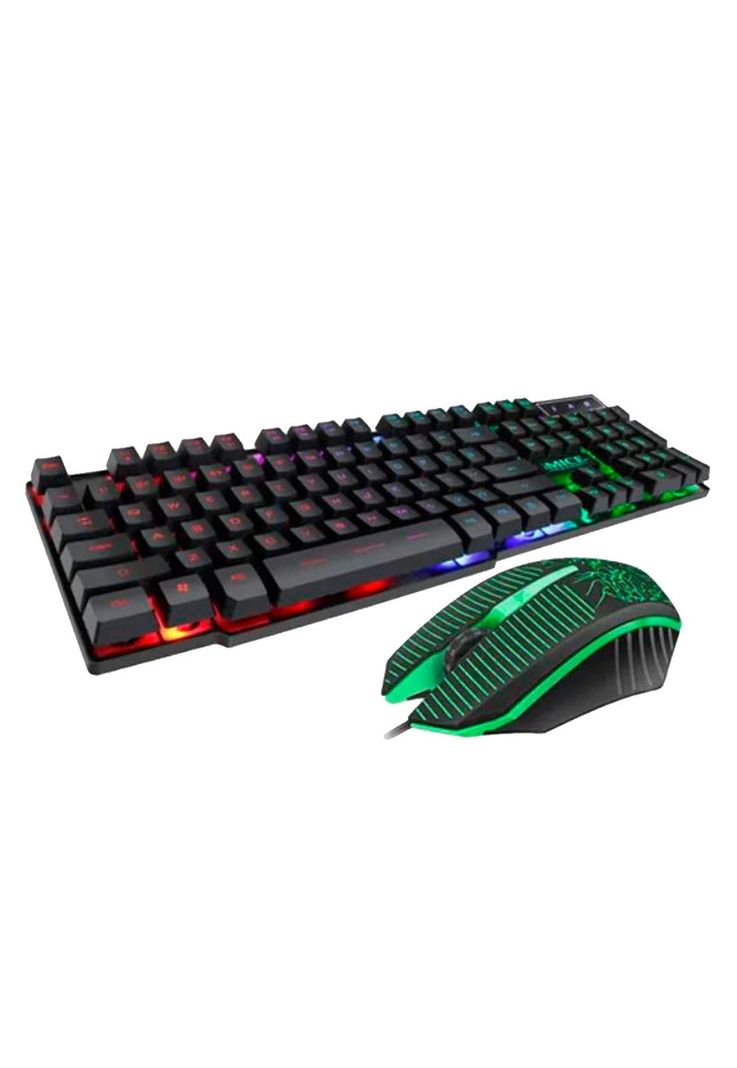 Kit Gamer Teclado + Mouse RGB Colores-1