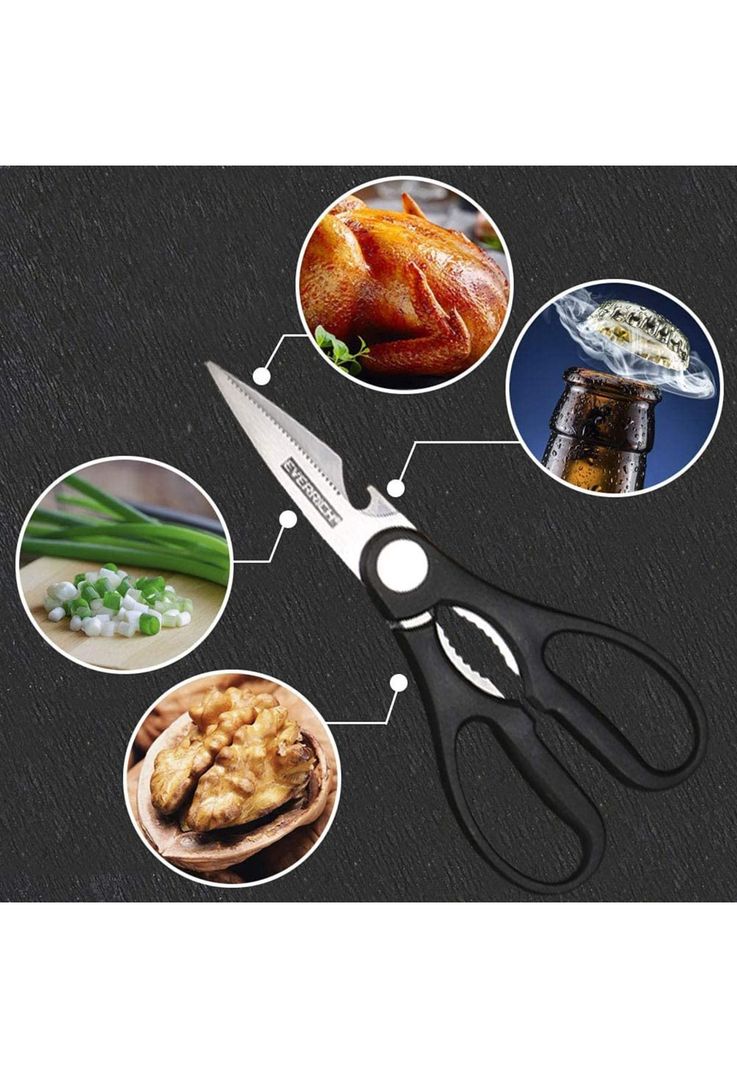 Set Cuchillo Acero Inoxidable 6 Piezas Antibacterial Negro-6