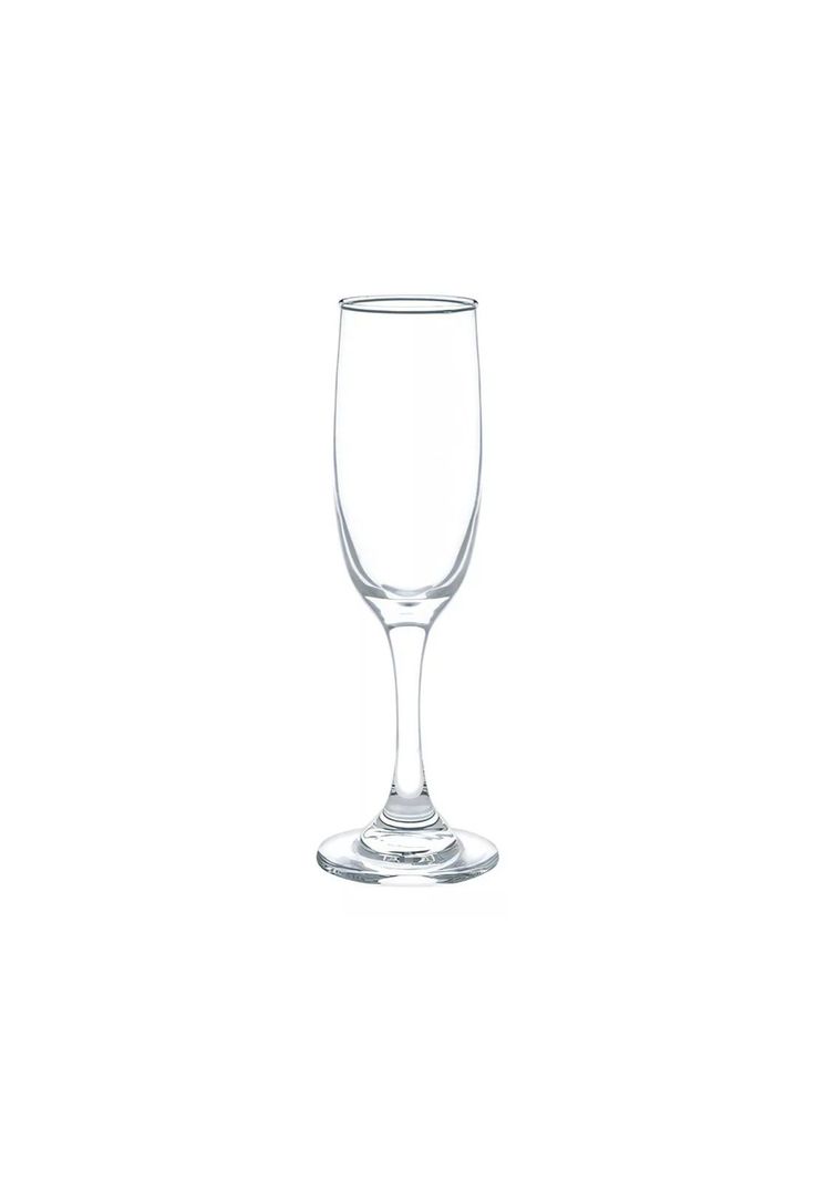 Set 6 Copas Champaña Vidrio 176 ML Transparente-0
