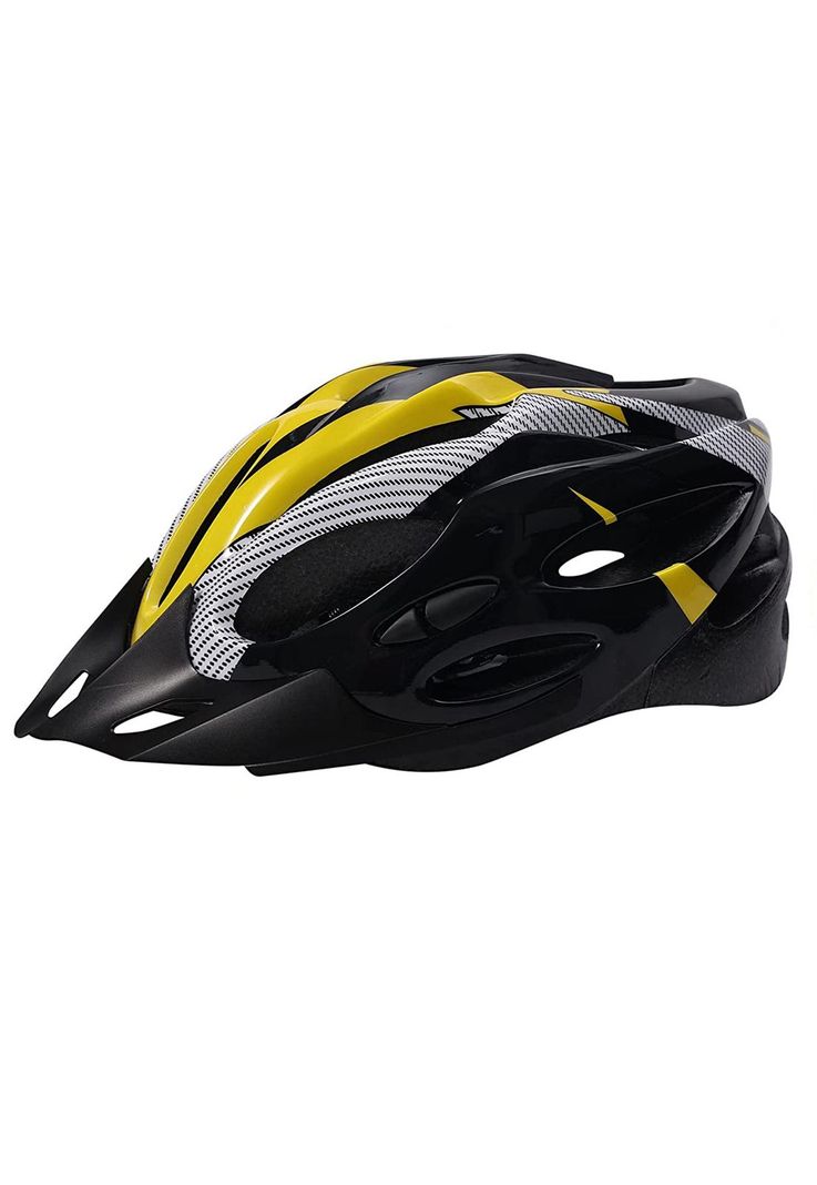 Casco Bicicleta Profesional Full Seguridad Amarillo-0