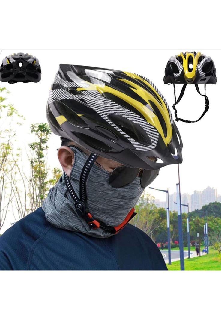 Casco Bicicleta Profesional Full Seguridad Amarillo-5