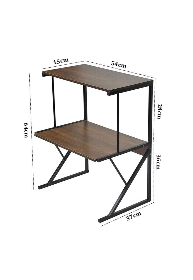 Estante Rack Cocina Microondas Organizador Negro 64x54x37 CM-2