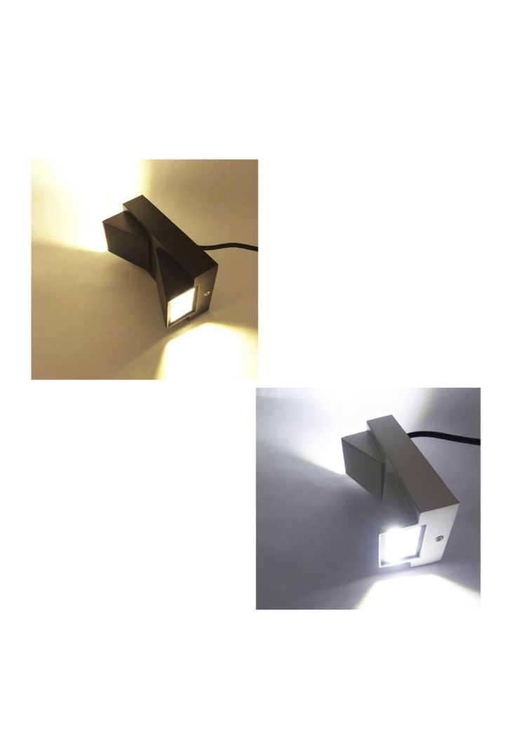 Aplique 2 LED COB Decorativo Aluminio Muro-4