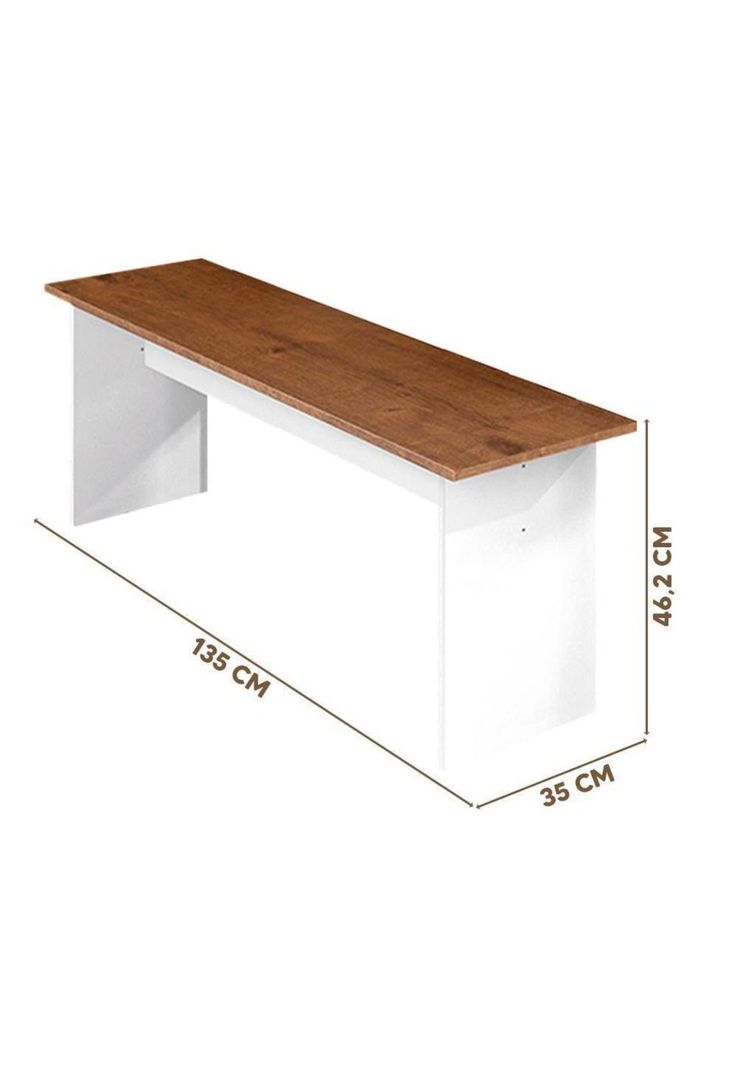 Comedor Madera 4 a 6 Personas 135x75x75 CM Blanco-2