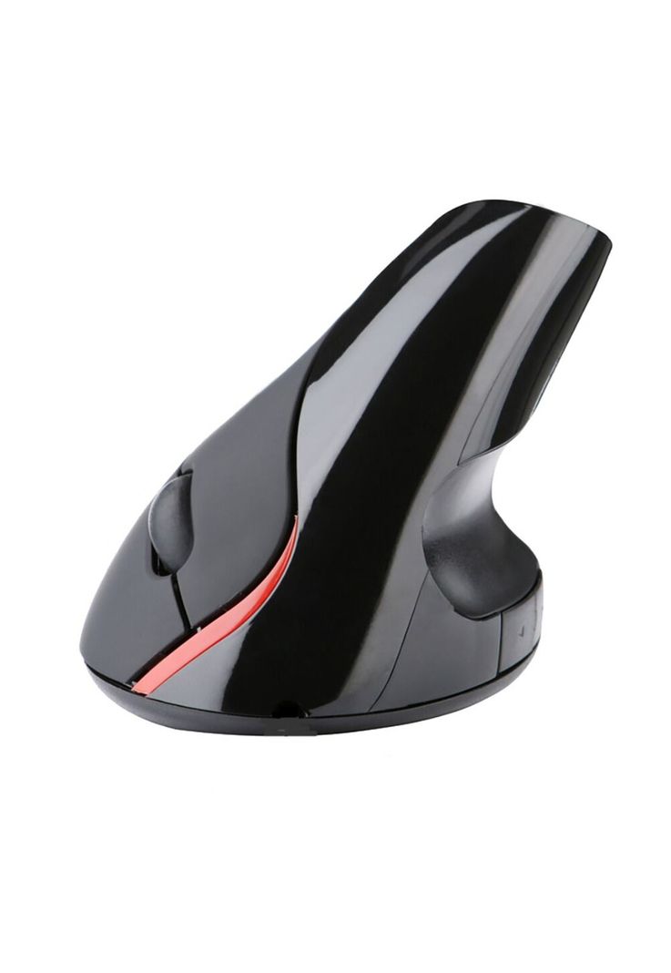 Mouse Vertical Ergonómico Recargable USB Negro-0