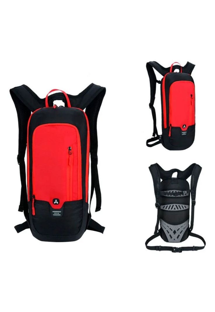 Mochila Hidratación Deportes Trecking Ciclista 2 LT Roja-1