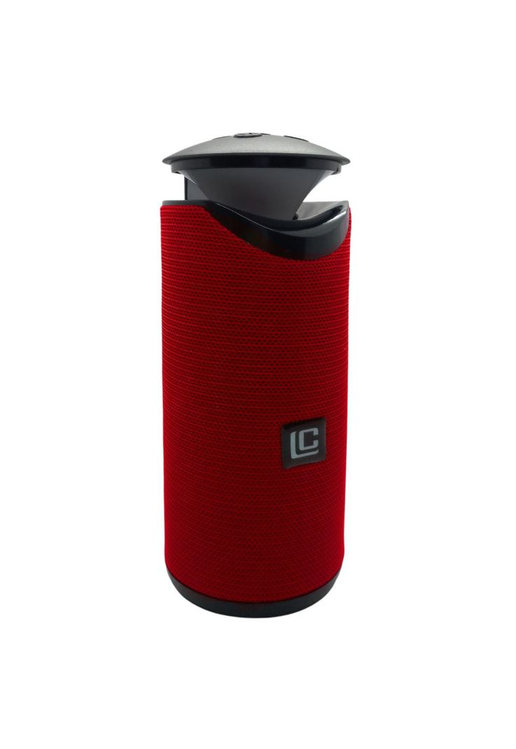 Parlante Bluetooth Recargable Luz RGB/USB/TF/FM Rojo-0