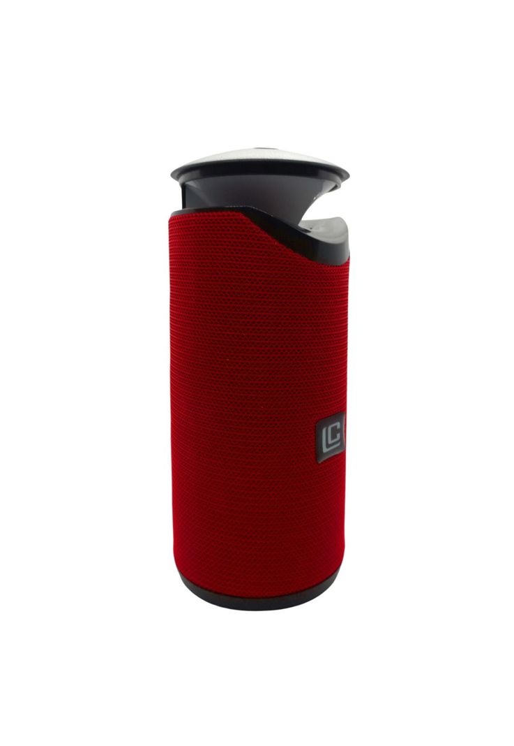 Parlante Bluetooth Recargable Luz RGB/USB/TF/FM Rojo-1