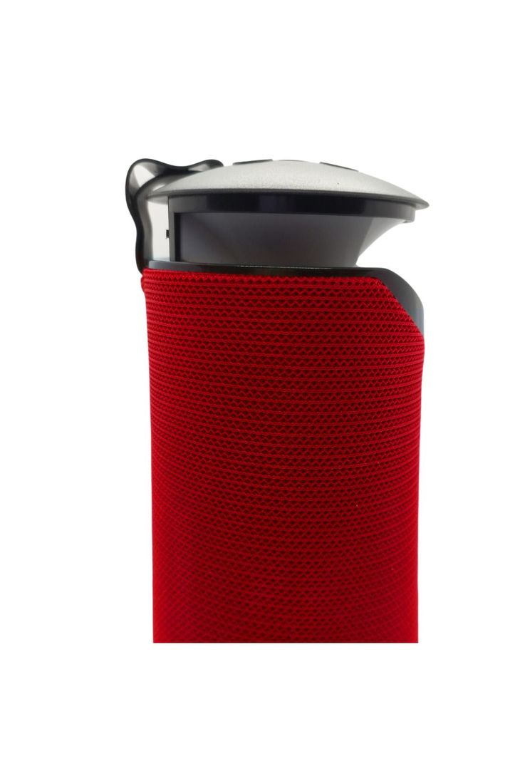 Parlante Bluetooth Recargable Luz RGB/USB/TF/FM Rojo-4