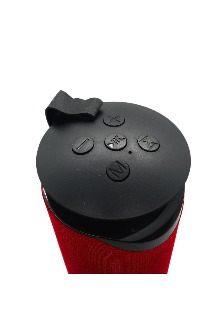 Parlante Bluetooth Recargable Luz RGB/USB/TF/FM Rojo-5